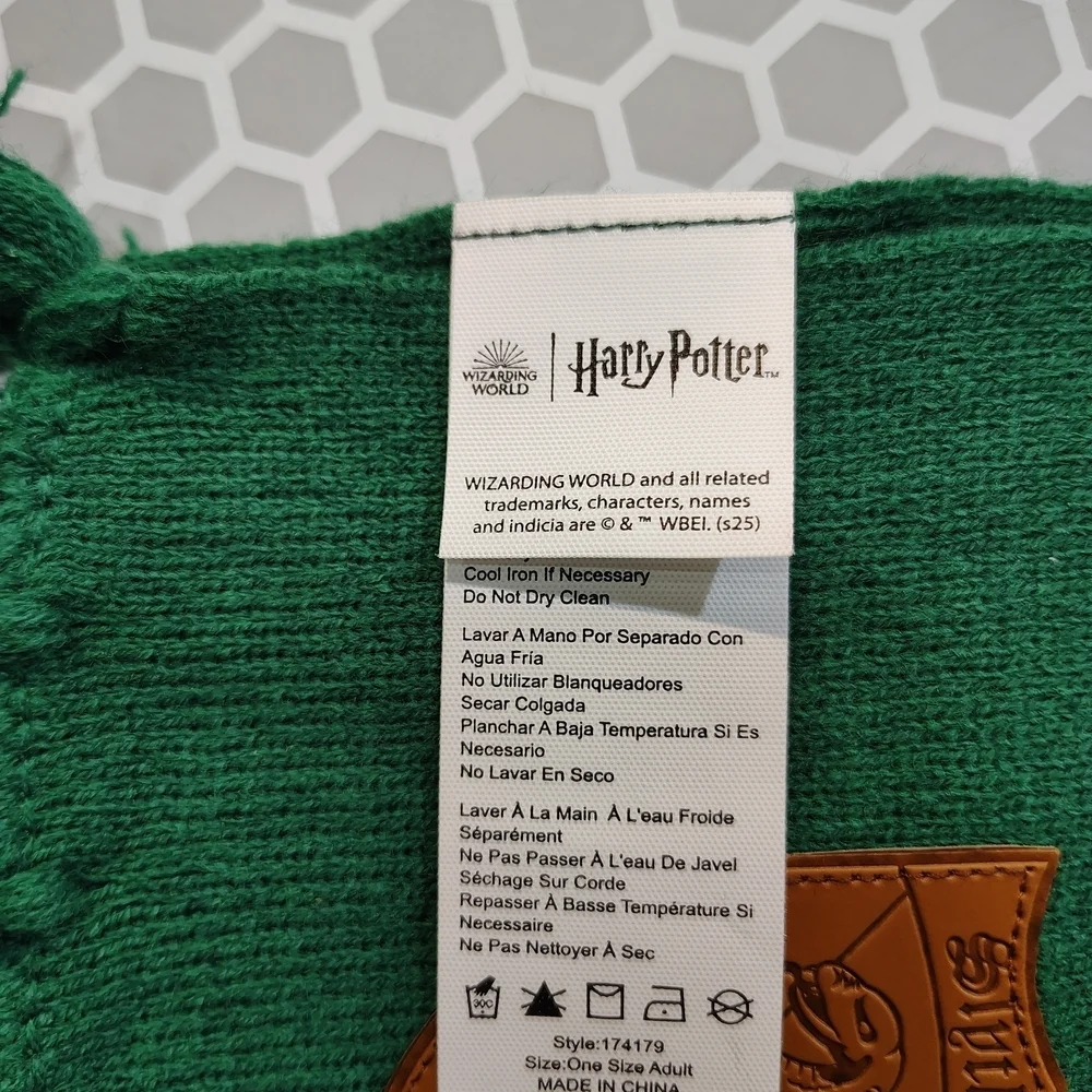 Harry Potter Green and Gray Kids Scarf